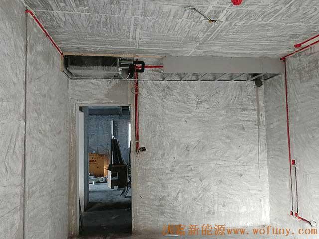 青島科技大學科翠苑大平層公寓多聯機中央空調系統施工——室內機安裝整體示意圖