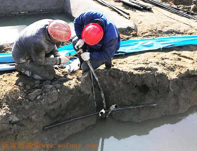 青島四十八中地源熱泵項目施工案例