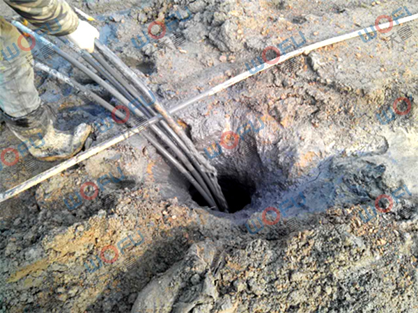 地源熱泵中央空調灌漿